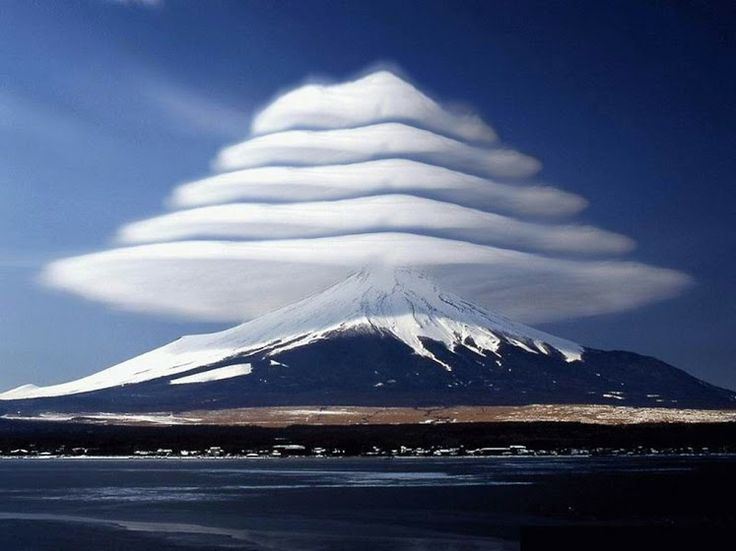 Venticular Clouds Over Mount Fuji Venticularcloudsfuji